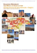Carte et programme du circuit 4x4 Marrakech de 6 jours avec djebel Saghro dans le Sud marocain 