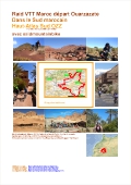 VTT Maroc, carte du raid Haut-Atlas départ Ouarzazate