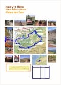VTT Maroc, carte du raid Haut-Atlas piste des cols